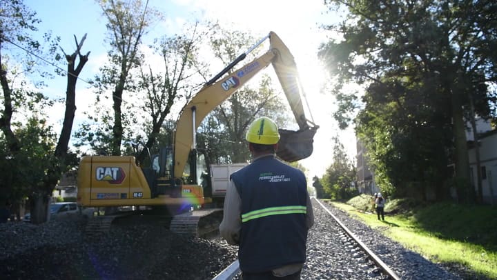 Tren Mitre: obras en la estación Carupá