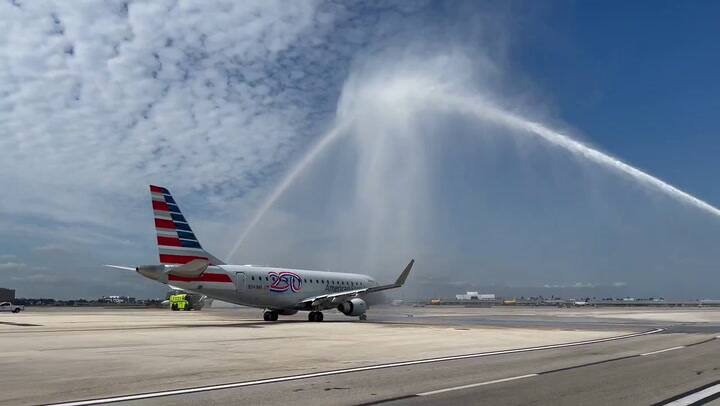 Así despegó el vuelo AA3599, desde Miami y rumbo a Caracas