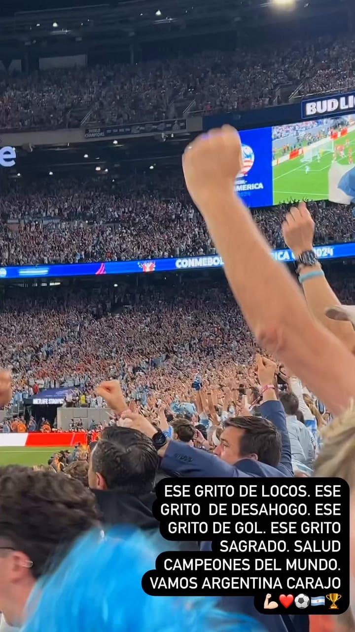 El grito de gol de Marcelo Tinelli en el MetLife Stadium