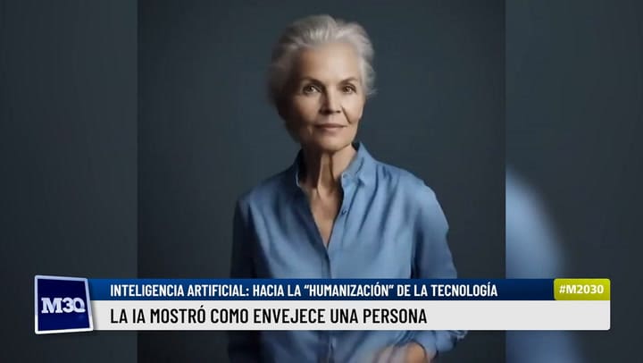 La IA mostró como envejece una persona