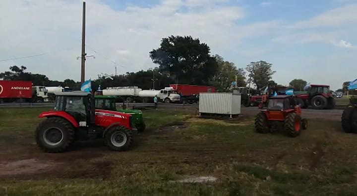 Tractorazo rumbo a Rosario