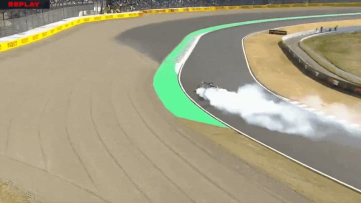 Jack Doohan chocó en la segunda práctica del GP de Japón