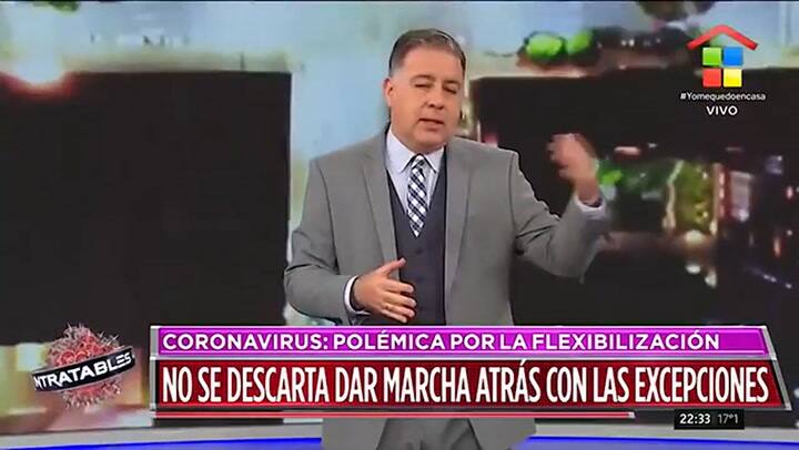 Manuel Adorni en 'Intratables' con Fabián Doman, por América
