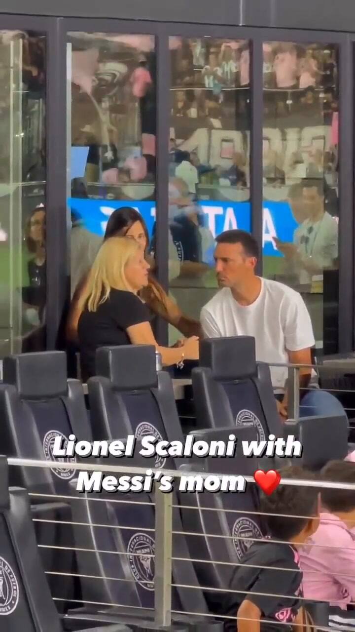 El encuentro entre Lionel Scaloni y Celia, la mamá de Lionel Messi