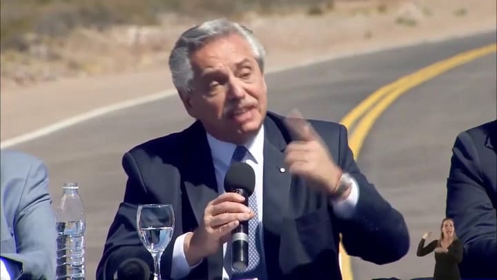 En el marco del acto de inauguración de la pavimentación de la Ruta Provincial 3 en Catamarca