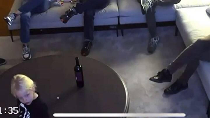 El momento en que Mirko volcó una botella de vino en la alfombra de Marley