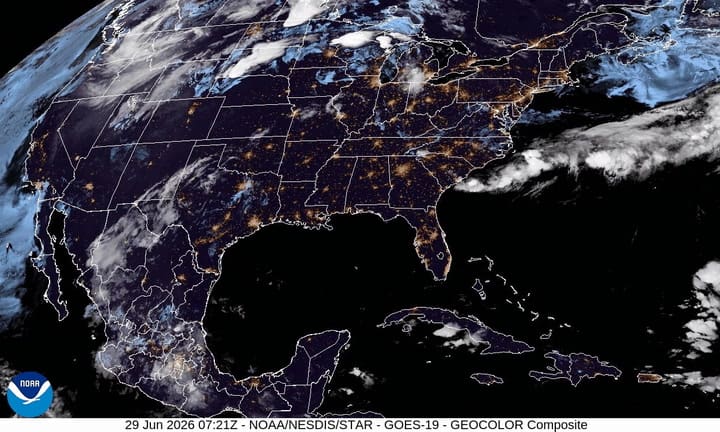 Satélite De La NOAA Hoy