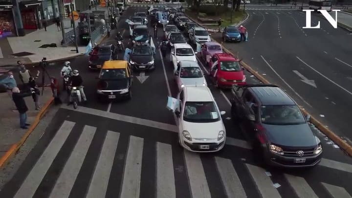 Festejos del 17 de octubre en el Obelisco
