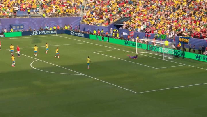 Segundo gol de Noruega vs. Brasil