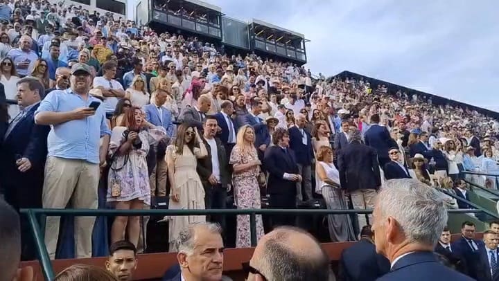 Javier Milei en el Campo Argentino de Polo, en Palermo