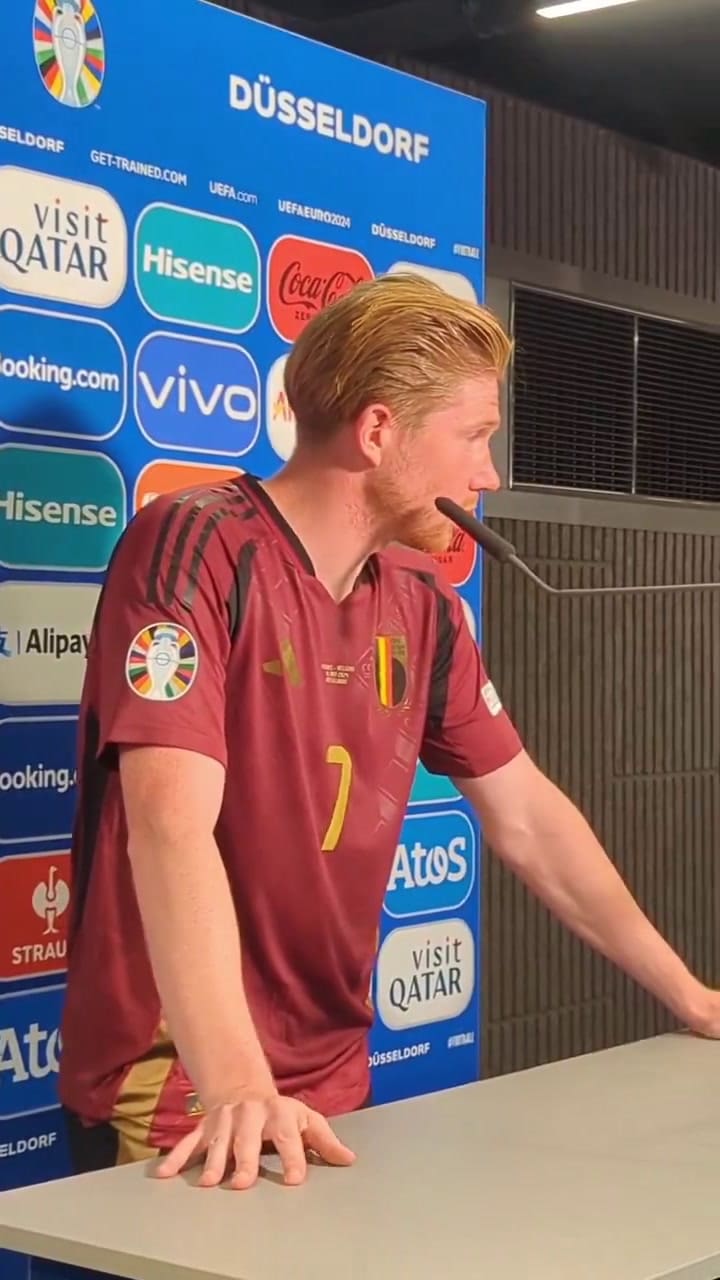 Euro 2024: el exabrupto de Kevin De Bruyne contra un periodista tras la eliminación de Bélgica