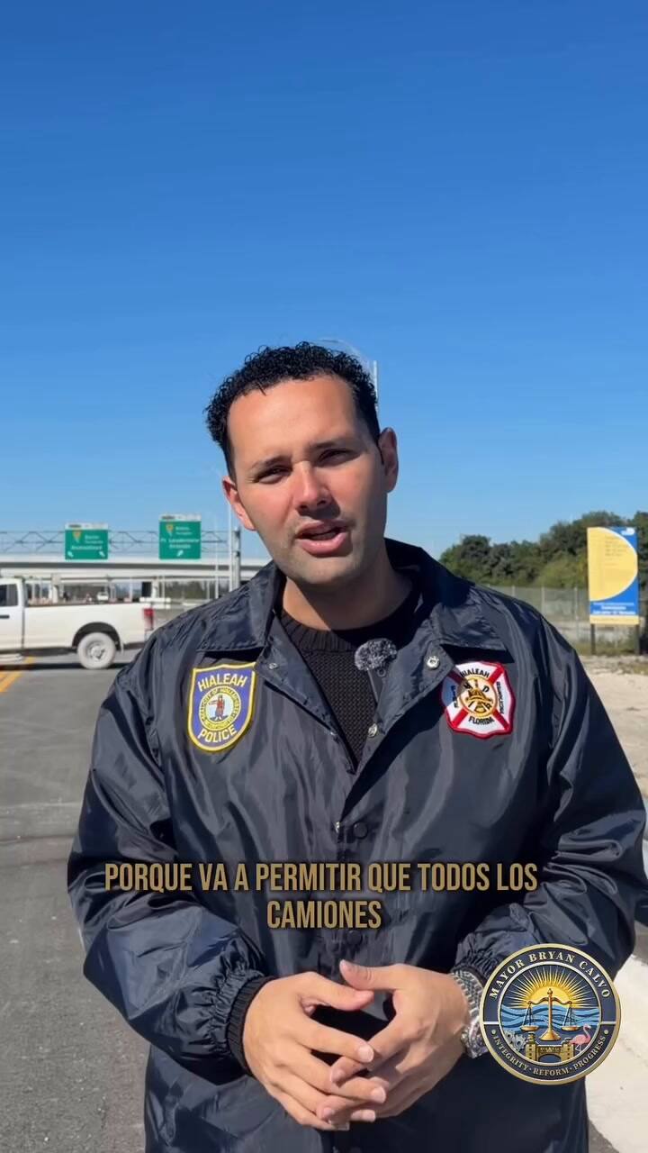 El anuncio de Bryan Calvo en Hialeah sobre el nuevo acceso para camioneros
