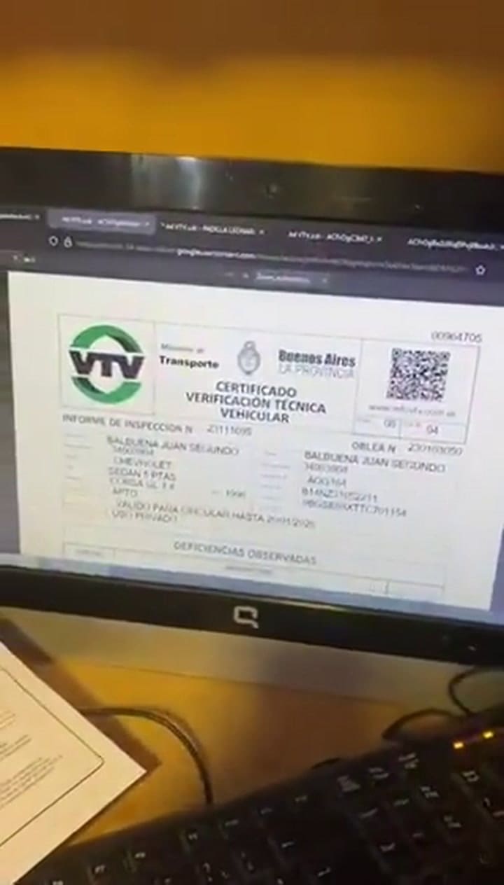 Desarticulan red de falsificación de obleas de VTV en La Plata y detienen a tres personas