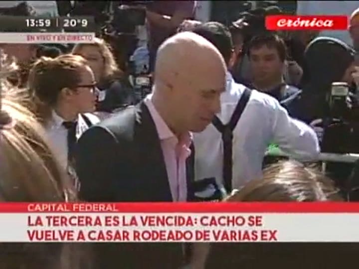 Horacio Rodríguez Larreta casó a Cacho Castaña y Marina Rosenthal