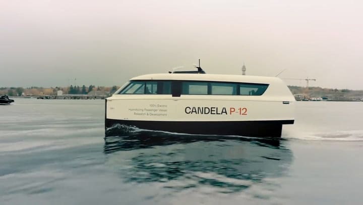 Candela P-12, el ferry eléctrico con hydrofoil que probarán en Estocolmo