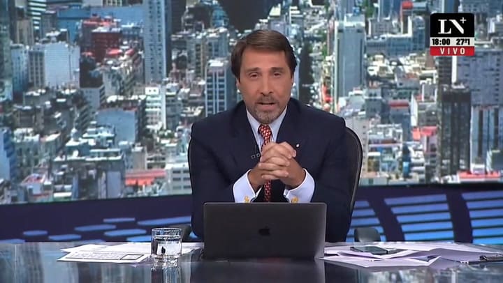 El primer editorial de Eduardo Feinmann en LN+