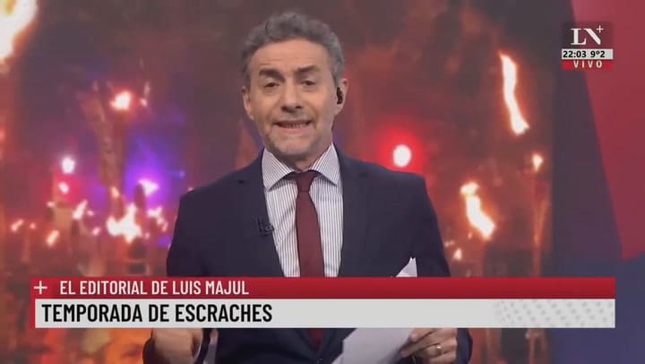 Temporada de escraches. El editorial de Luis Majul.