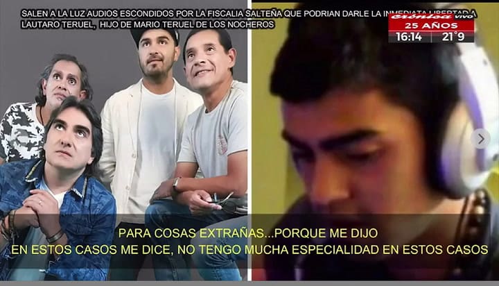 La denunciante habla con su madre sobre los consejos que le dio el abogado - Gentileza: Crónica TV
