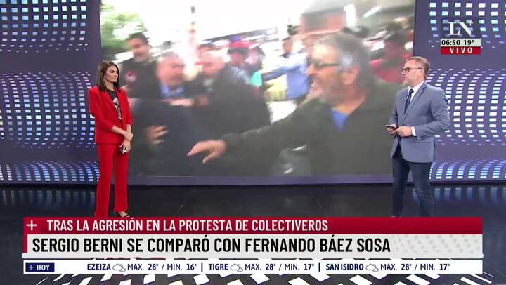 Sergio Berni se comparó con Fernando Báez Sosa