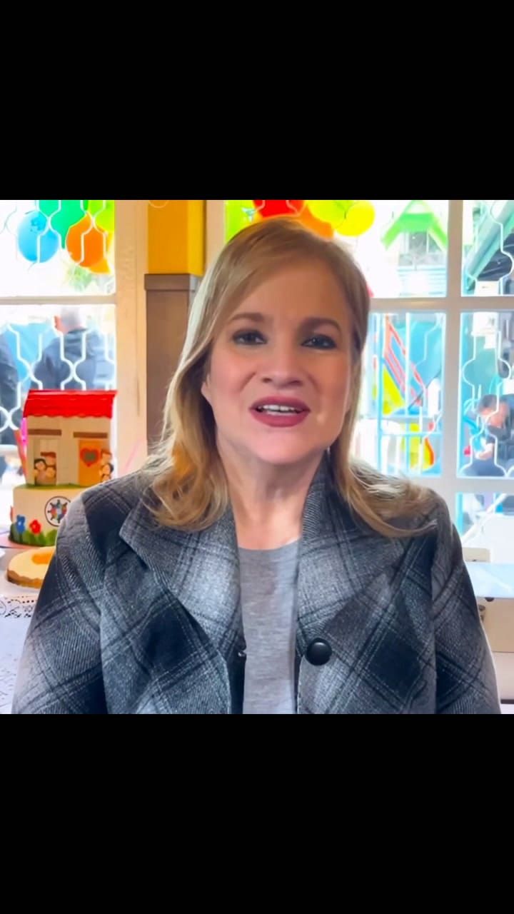 Lucía Galán participó del festejo del Hogar Pimpinela