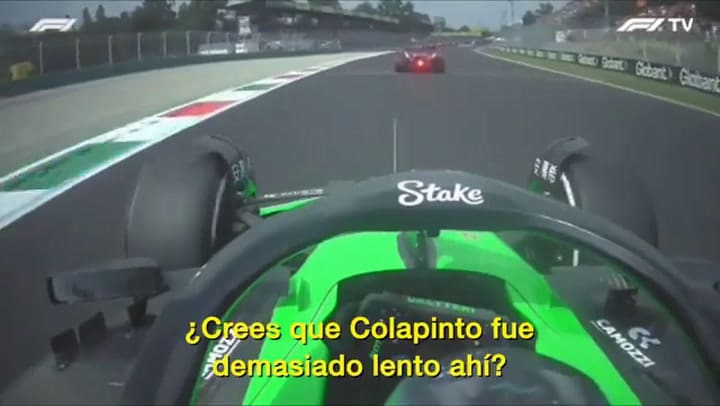 El audio de Bottas contra Colapinto