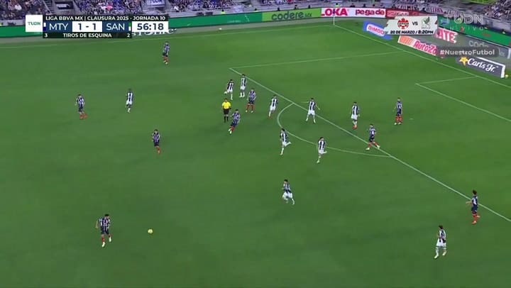 El gol de palomita de Sergio Ramos en Rayados de Monterrey