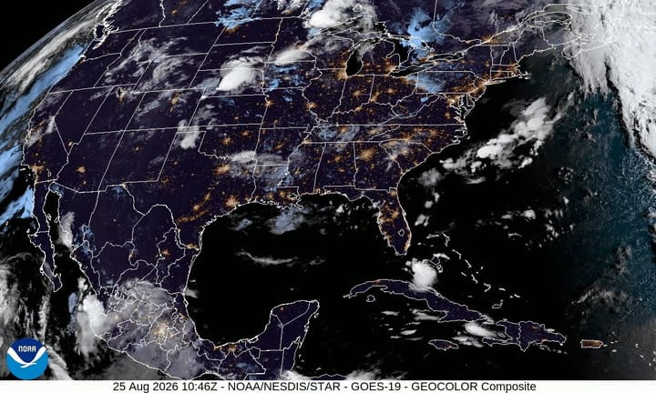 Satélite De La NOAA Este Martes
