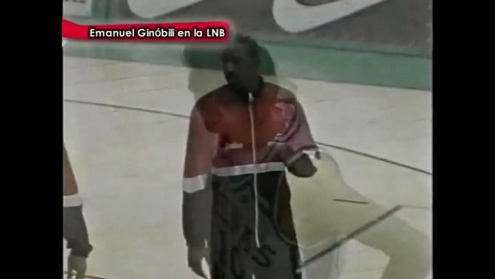 Manu Ginóbili cuando jugaba en Andino La Rioja