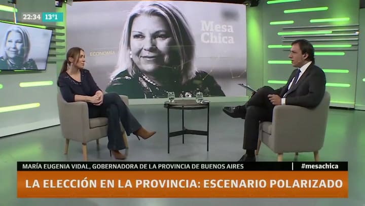 Definiciones en un tweet de María Eugenia Vidal