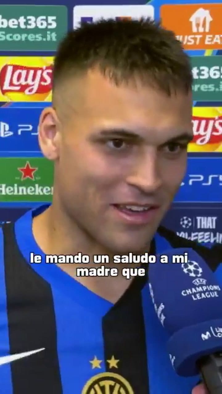 Lautaro Martínez contó que su mamá Karina no quería que juegue el partido contra el Barcelona
