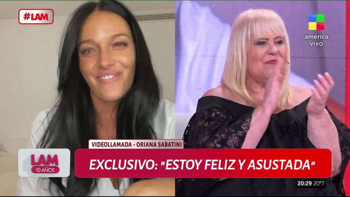 Oriana Sabatini reveló el sexo de su bebé