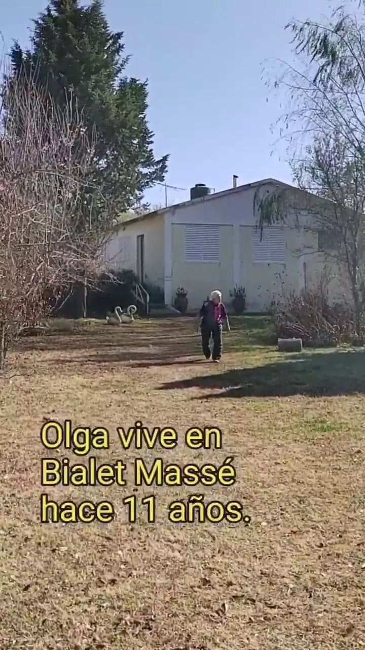 Olga vive en Bialet Massé hace 11 años y es la persona por la que Maratea inició una campaña