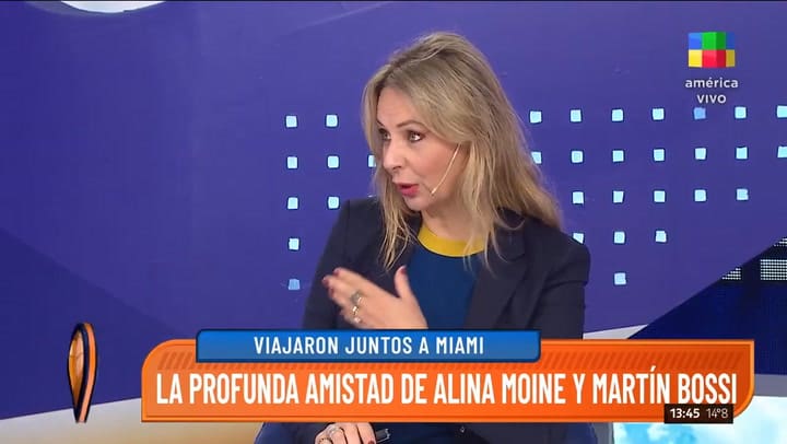“Martín Bossi y Alina Moine están juntos en Miami