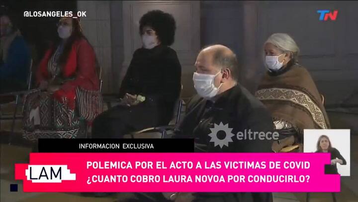 Laura Novoa confirmó que cobró por su participación en el acto homenaje y aclaró la cifra