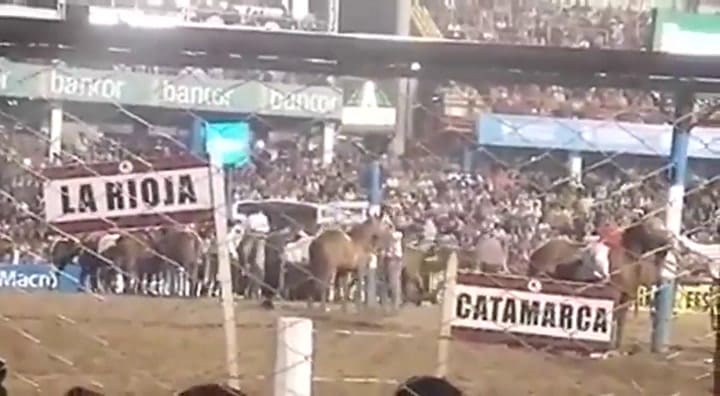 Así quedó el caballo que destruyeron los delincuentes - Fuente: Facebook