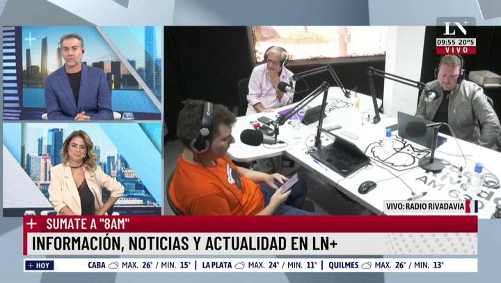 Luis Majul dialogó con Marcelo Longobarti en vivo, en un pase conjunto de LN+ y Rivadavia