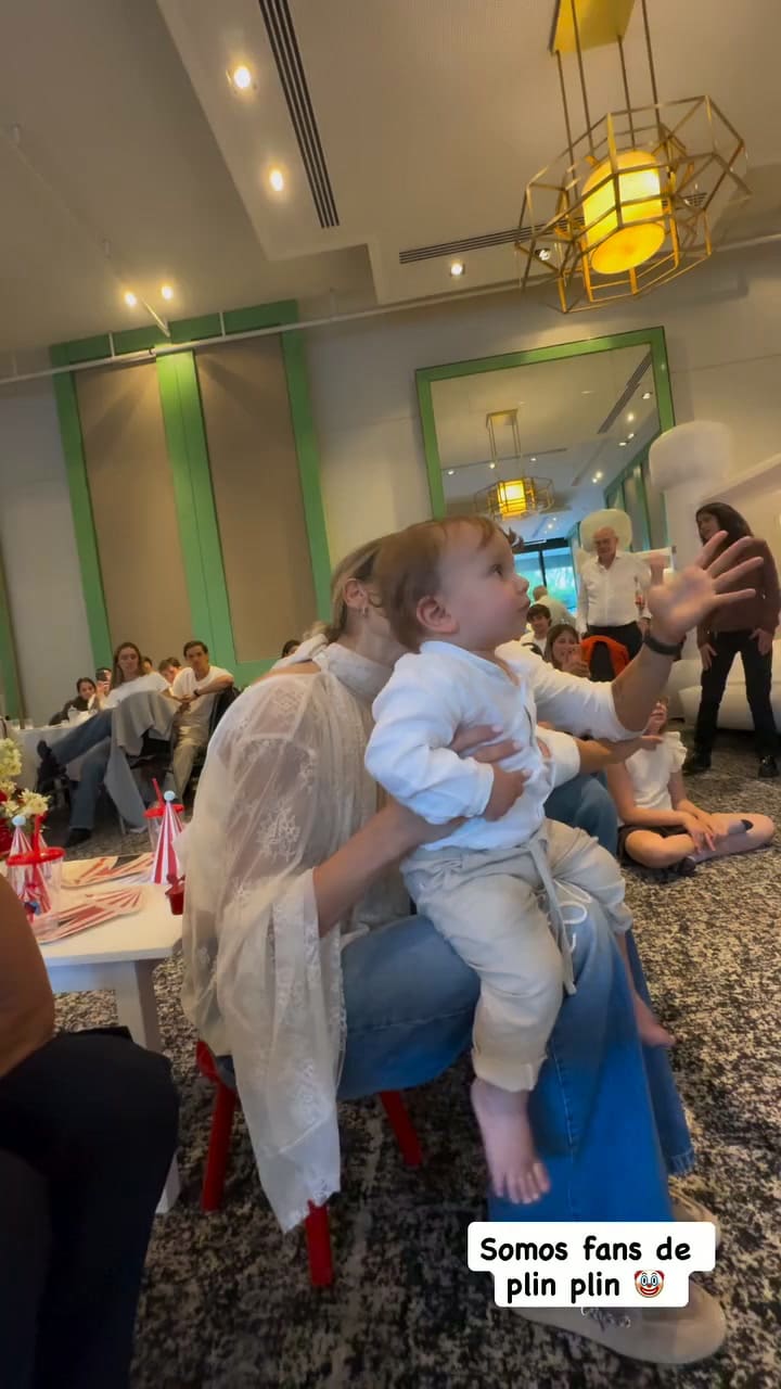 Carolina Baldini celebró el cumpleaños de Faustino