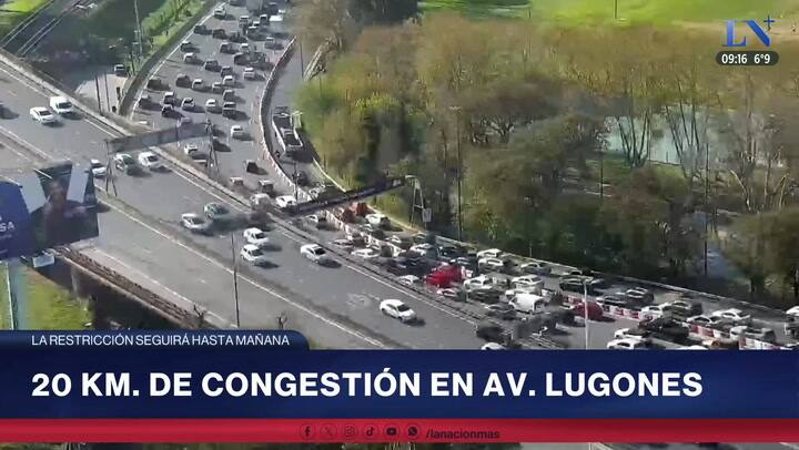 Congestion en Av Lugones