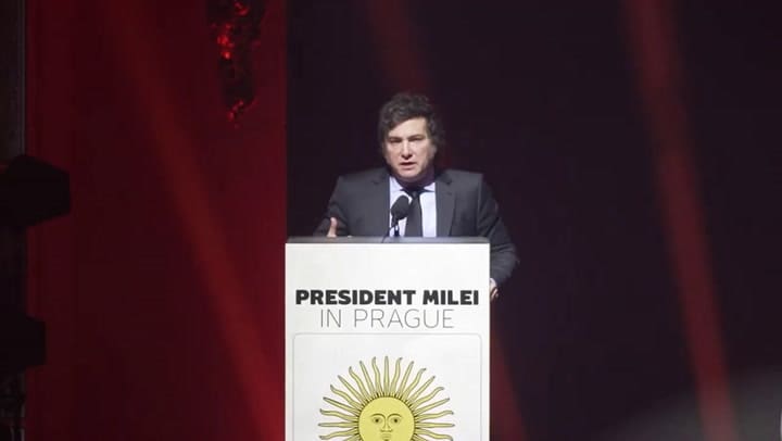 Milei se candidateó para el Nobel de Economía, en Praga
