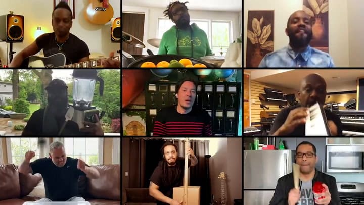 Jimmy Fallon, Billy Idol & The Roots Remix 'Dancing with Myself'