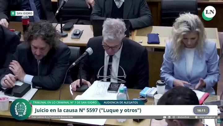 El comienzo del alegato de Fernando Burlando