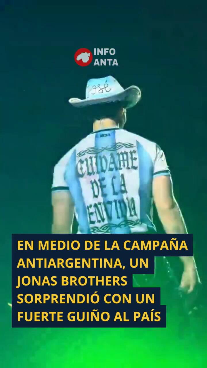 Joe Jonas vistió los colores de Argentina
