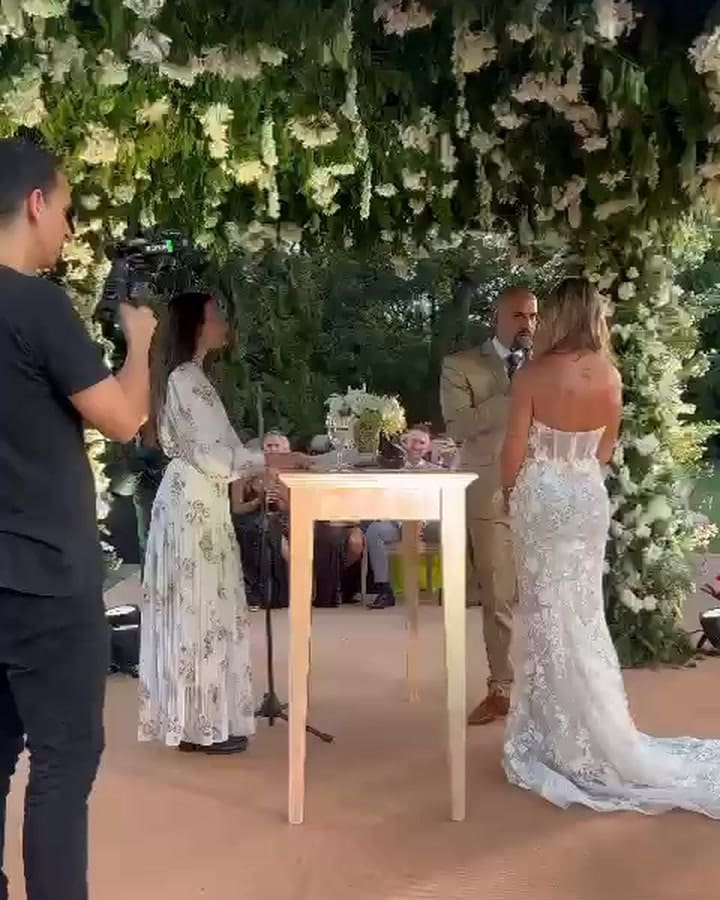 El momento más emotivo en la boda de Sebastián Verón y Valentina Martin