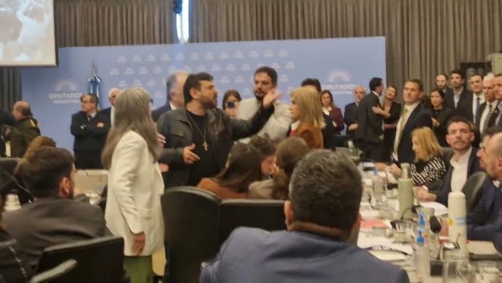 El incidente de Grabois en Diputados, filmado por Lilia Lemoine