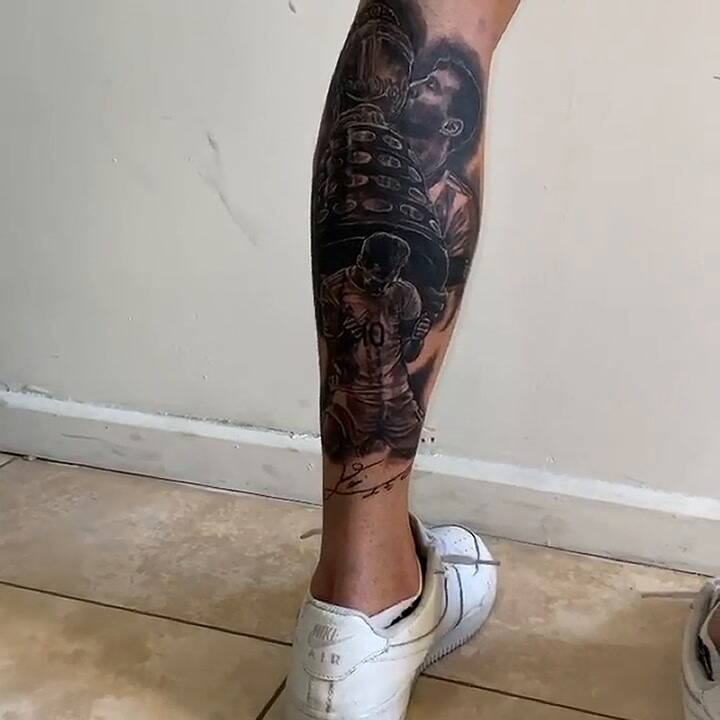 El imponente tatuaje de Messi con la Copa América de un hincha cordobés