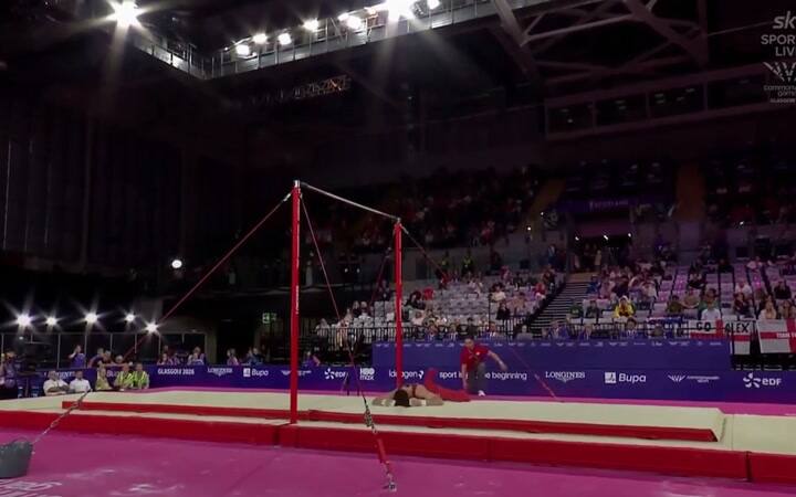 Impactante Caída Del Gimnasta Inglés Gabriel Langton