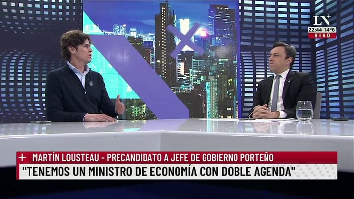 Martín Lousteau cruzó a Franco Rinaldi por sus declaraciones