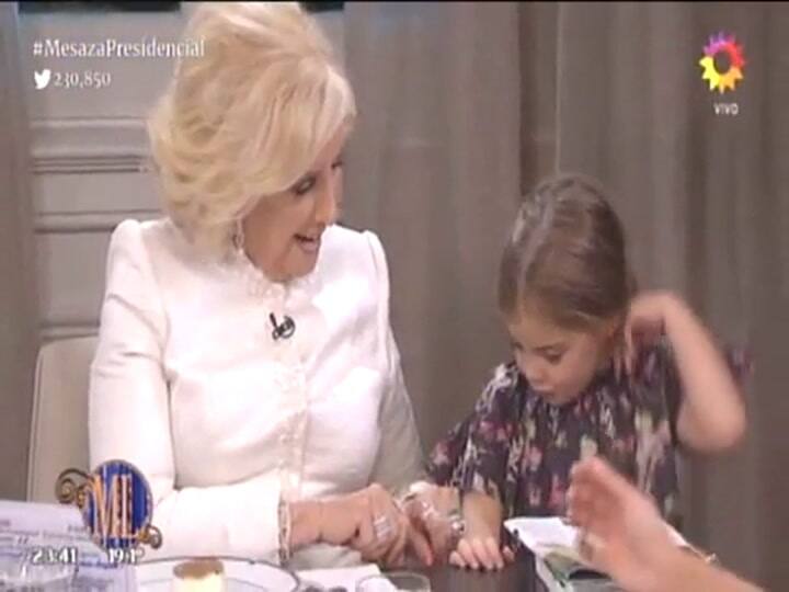 La aparición de Antonia Macri en La noche de Mirtha