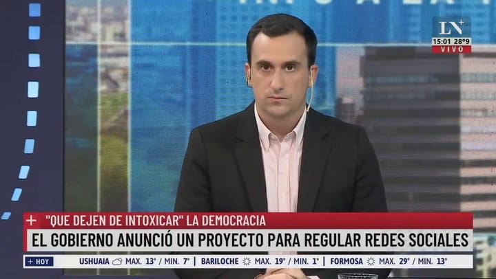 El Gobierno anunció un proyecto para regular redes sociales. 'Que dejen de intoxicar' la democracia