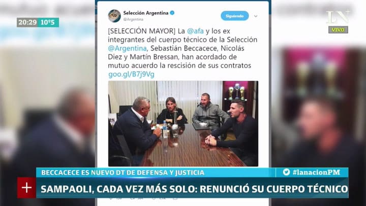 Sampaoli cada vez más solo: renunció su cuerpo técnico